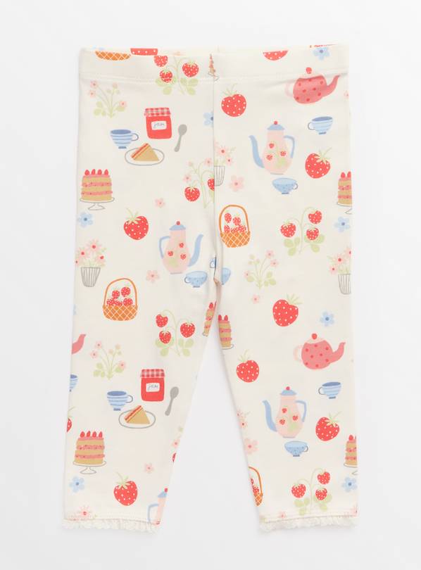 Strawberry Jersey Leggings Up to 3 mths